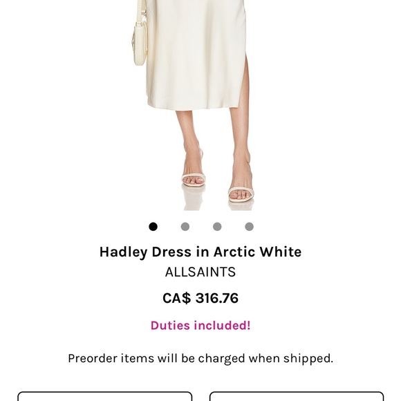 Size 4/small all saints dress - Picture 2 of 2